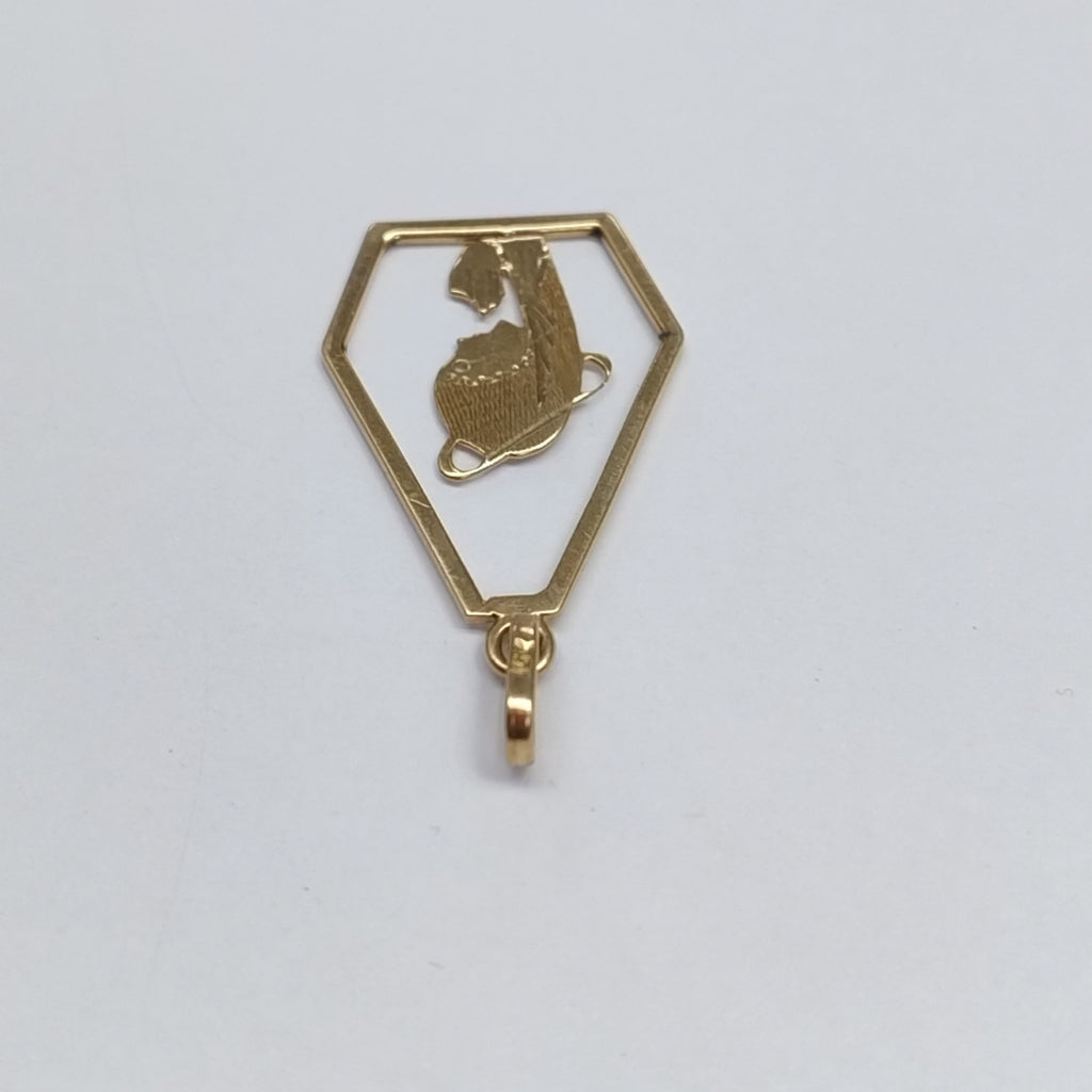 MEDALLA RELIGIOSA ORO 14 K 1.8 GRMS (SEMINUEVO)