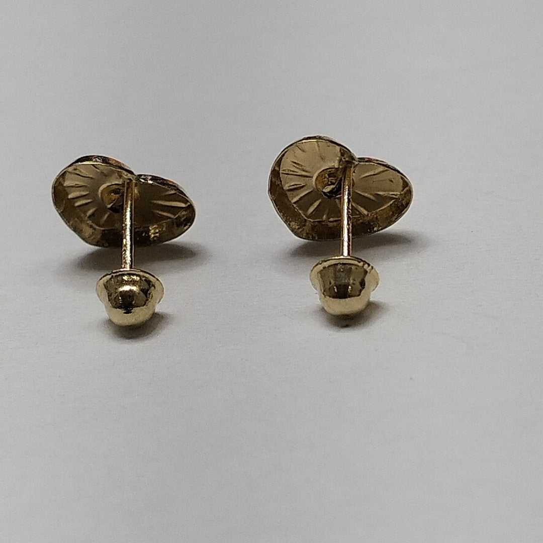 BROQUELES BROQUEL FIG CORAZON C CIRCONIA 14K 0.2603 GR (NUEVO)