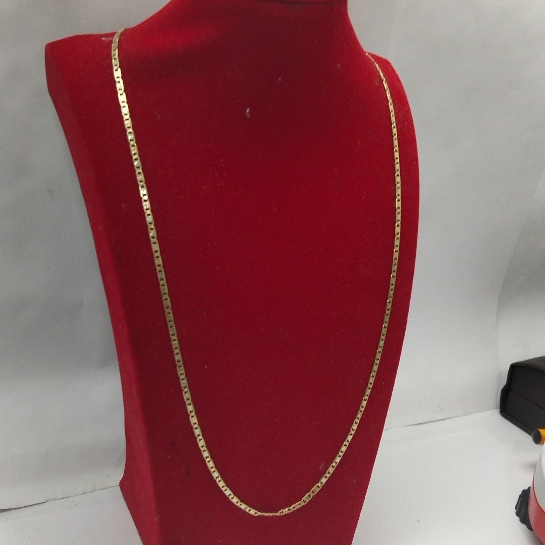 CADENA ORO, ORO MUY BAJO, ORO COMBINADO 10 K 5.4 GRMS (SEMINUEVO)