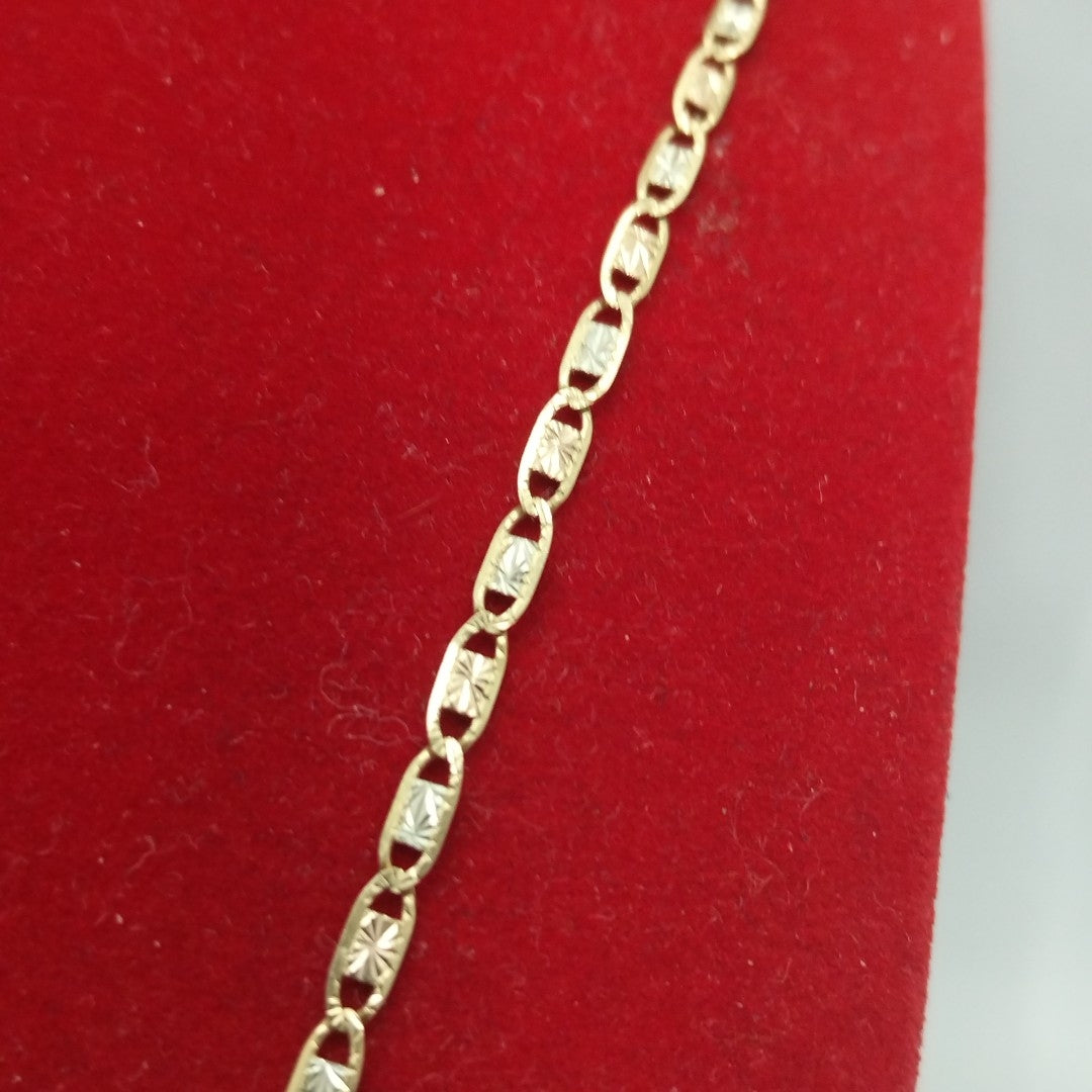 CADENA, DIJE ORO, ORO MUY BAJO, ORO COMBINADO 10 K 5.1 GRMS (SEMINUEVO)