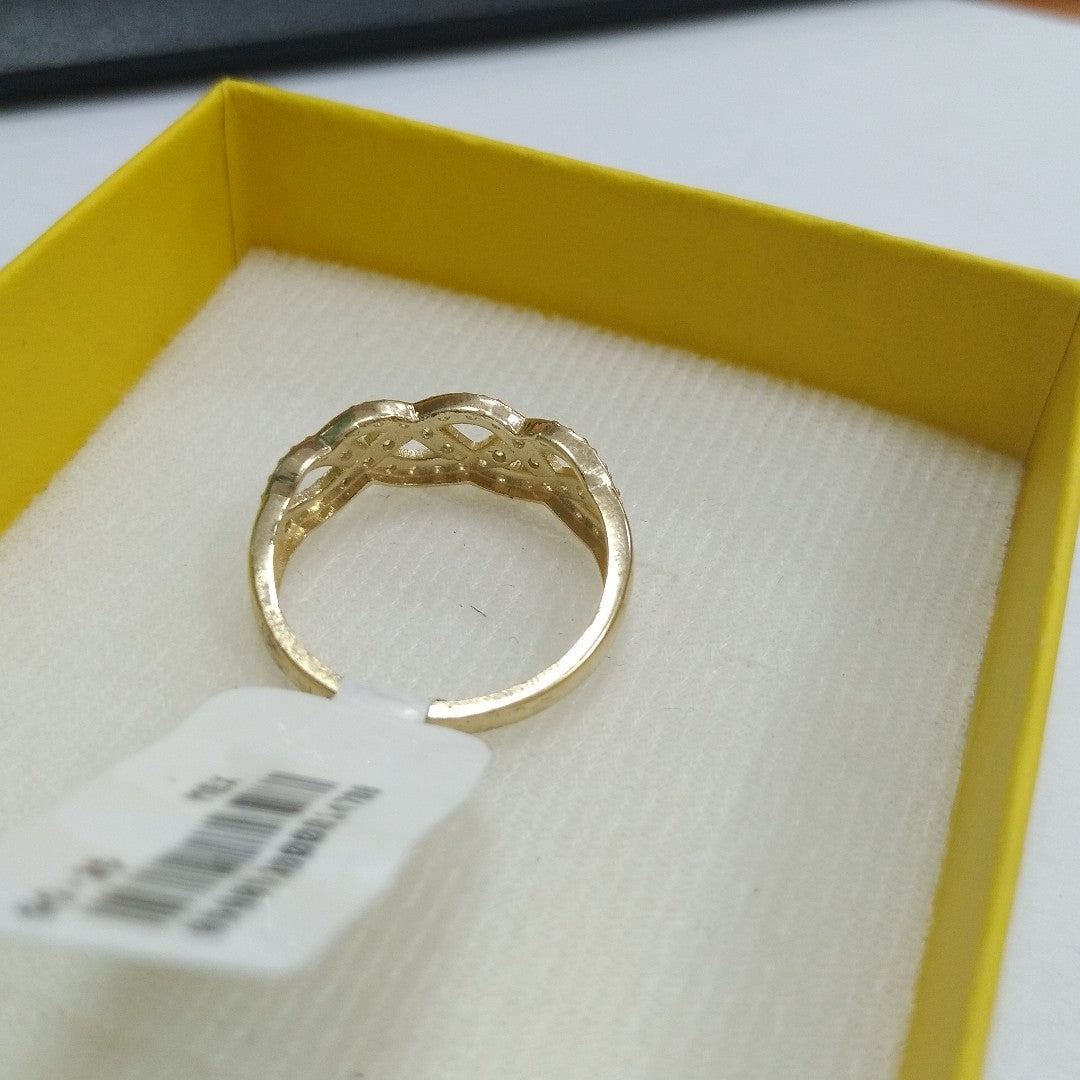 ANILLOS C CIRCONIAS 14K TALLA 8 2.6 GR (NUEVO)