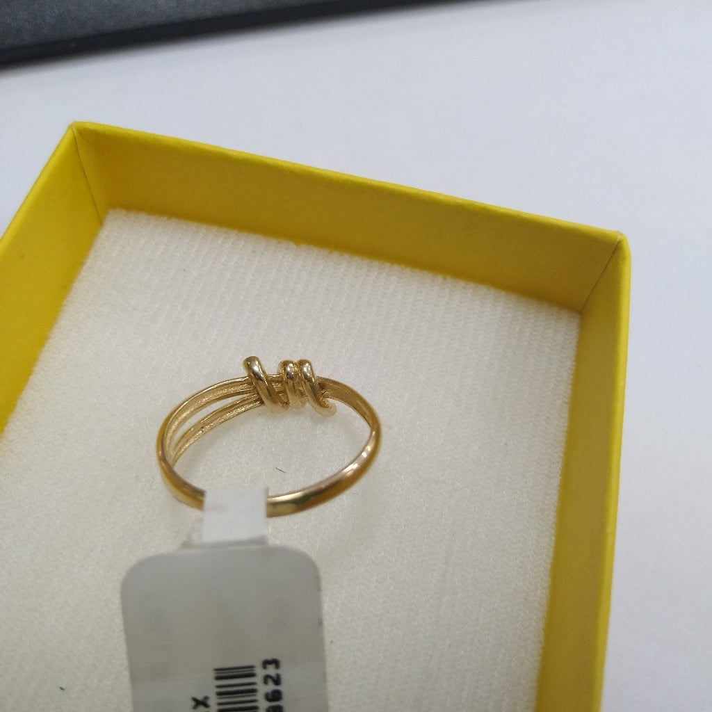 ANILLO ANILLITO C NUDO 14K 8 TALLA 2.3 GR (NUEVO)