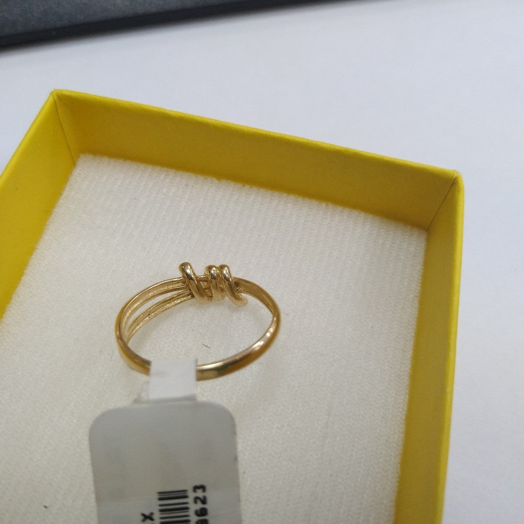 ANILLO ANILLITO C NUDO 14K 8 TALLA 2.3 GR (NUEVO)