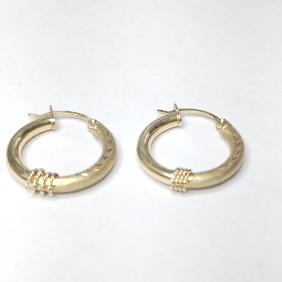 ARRACADAS PAR ORO 14 K 2.6 GRMS (SEMINUEVO)
