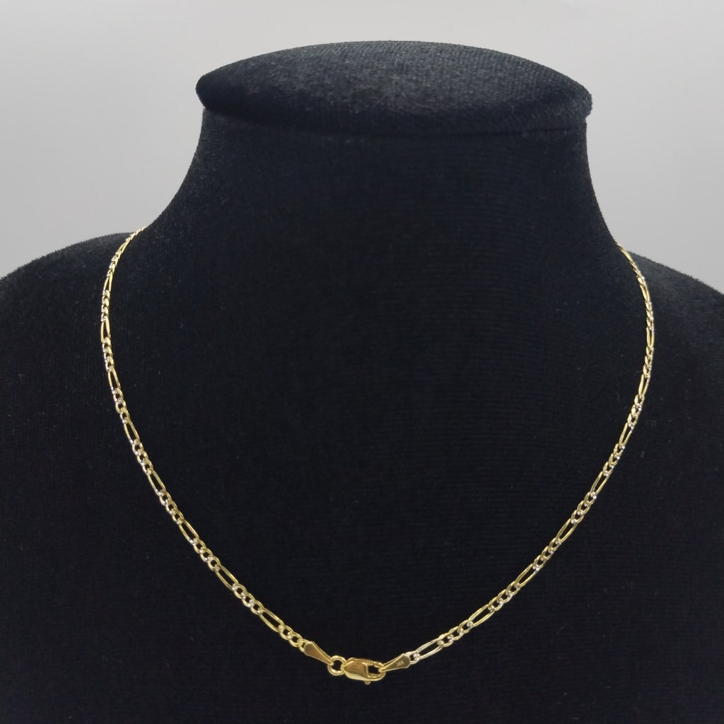 CADENA 3X1 DIAMANTADA 14K 60 CM 5 GR (NUEVO)