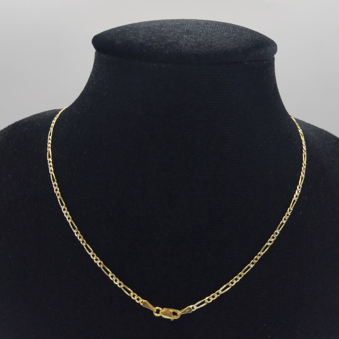 CADENA 3X1 DIAMANTADA 14K 60 CM 5 GR (NUEVO)