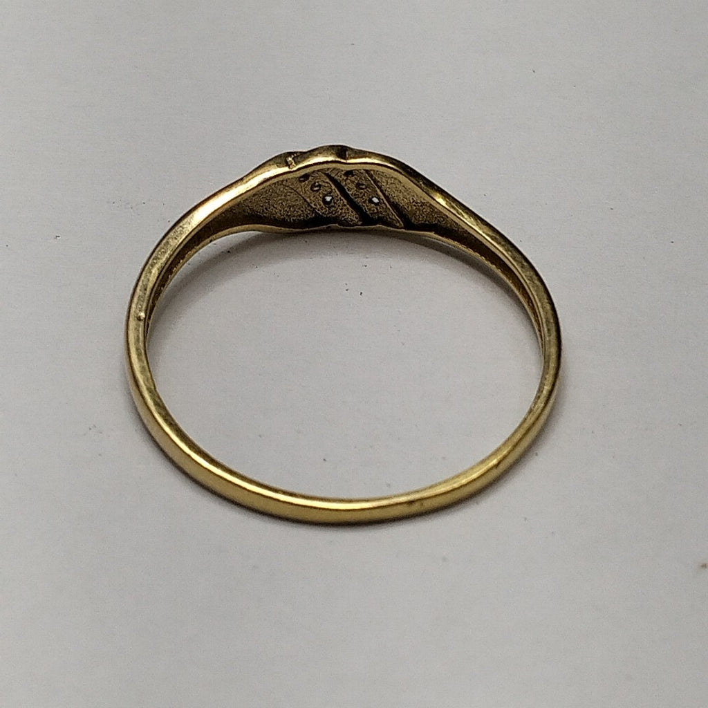 ANILLO ANILLITO C CIRCONIAS 14K 8.5 TALLA 1.2 GR (NUEVO)
