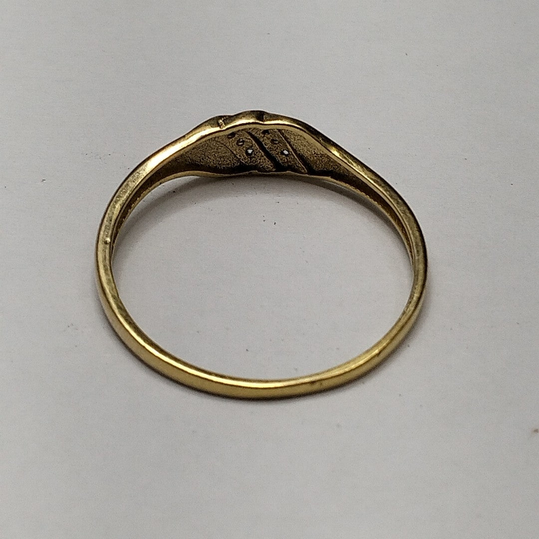 ANILLO ANILLITO C CIRCONIAS 14K 8.5 TALLA 1.2 GR (NUEVO)
