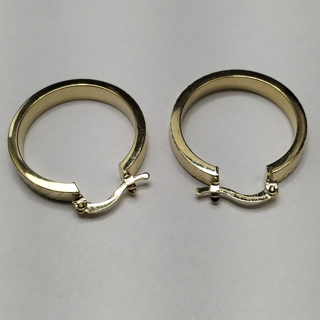 ARETES TEJIDO ARRACADAS FACETADAS 14K 2.9 GR (NUEVO)
