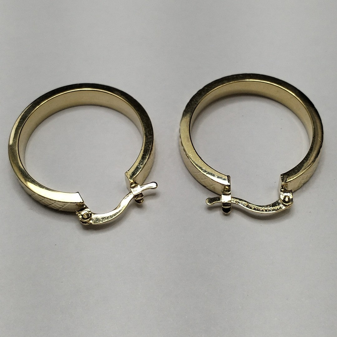 ARETES TEJIDO ARRACADAS FACETADAS 14K 2.9 GR (NUEVO)