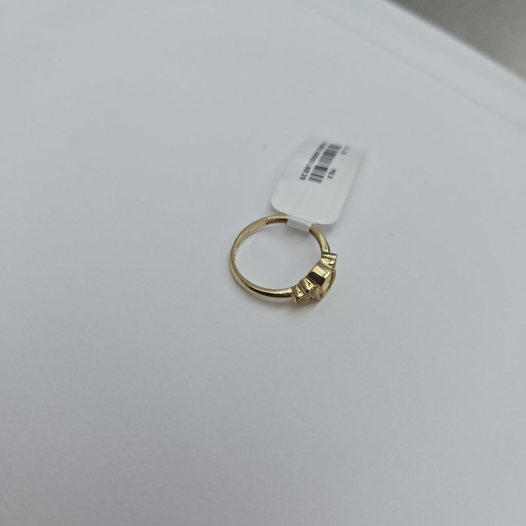 ANILLOS CIRCONIAS Y PIEDRA DE COLOR 14K TALLA 7 1.9 GR (NUEVO)