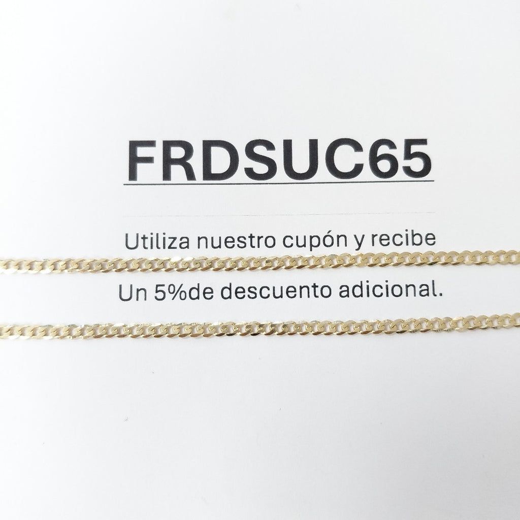 CADENA BARBADA 14K 55 CM 5.4 GR (NUEVO)