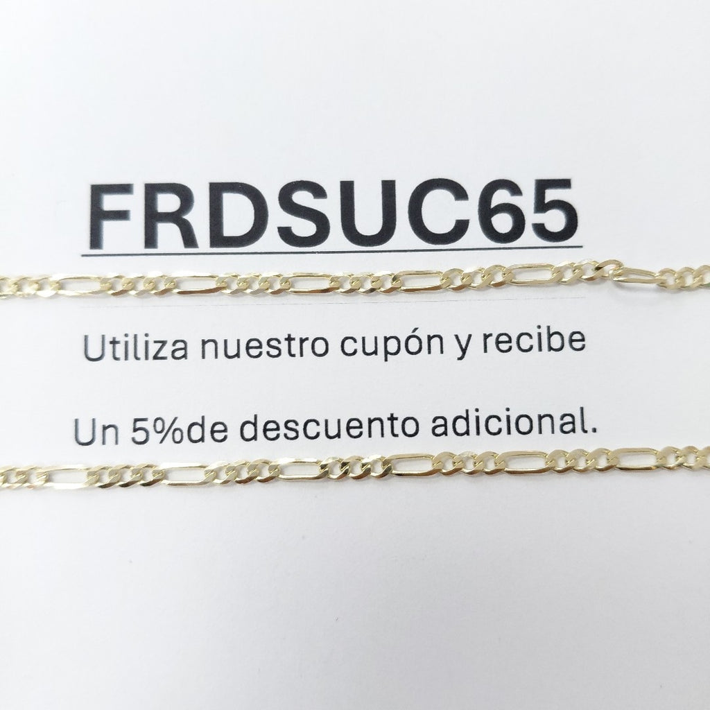 CADENA 3X1 14K 60 CM 5.4 GR (NUEVO)