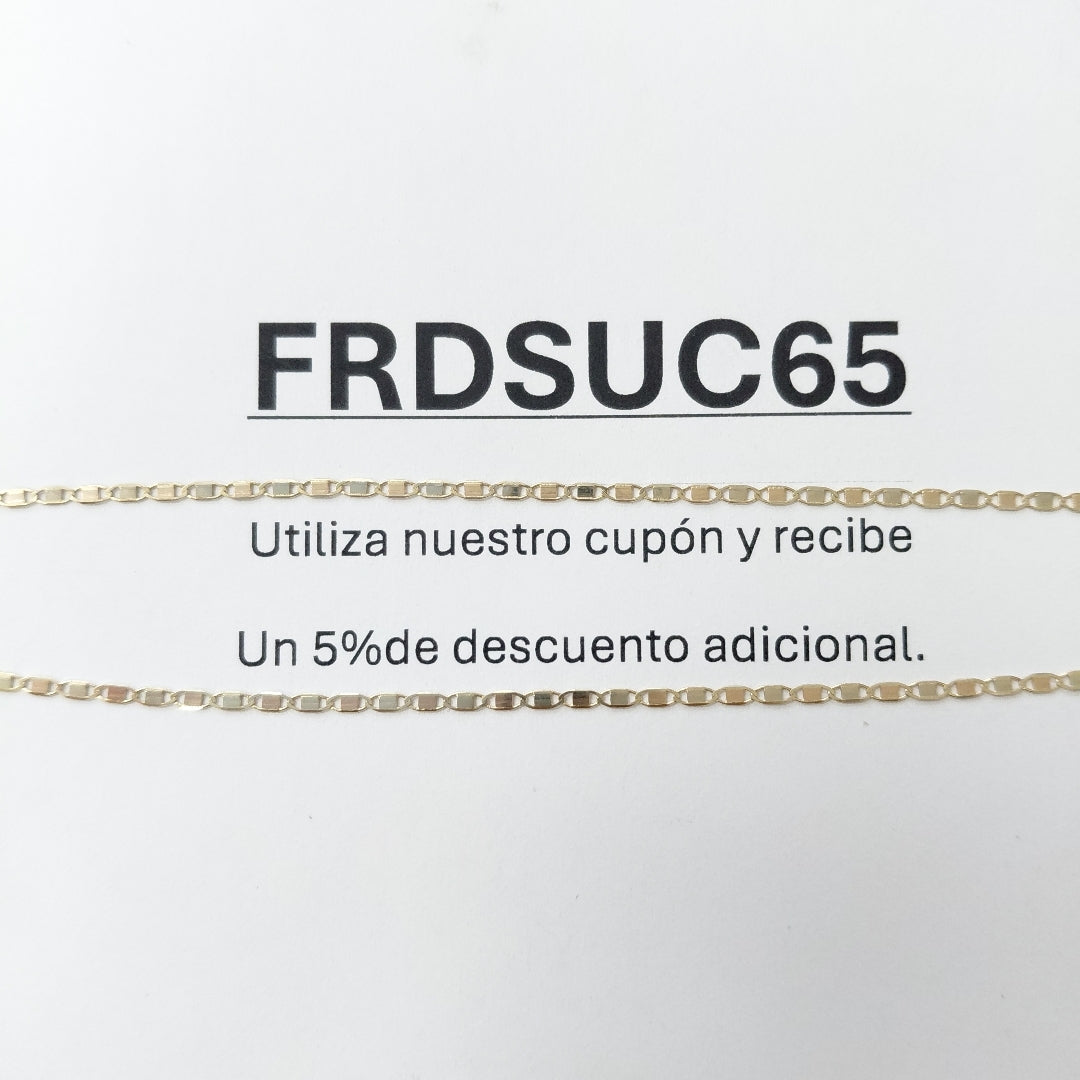CADENA GUCHI 14K 50 CM 2 GR (NUEVO)