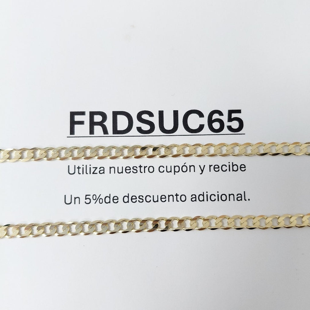 CADENA BARBADA 14K 55 CM 12.6 GR (NUEVO)
