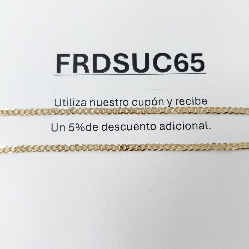 CADENA BARBADA 14K 55 CM 5.4 GR (NUEVO)