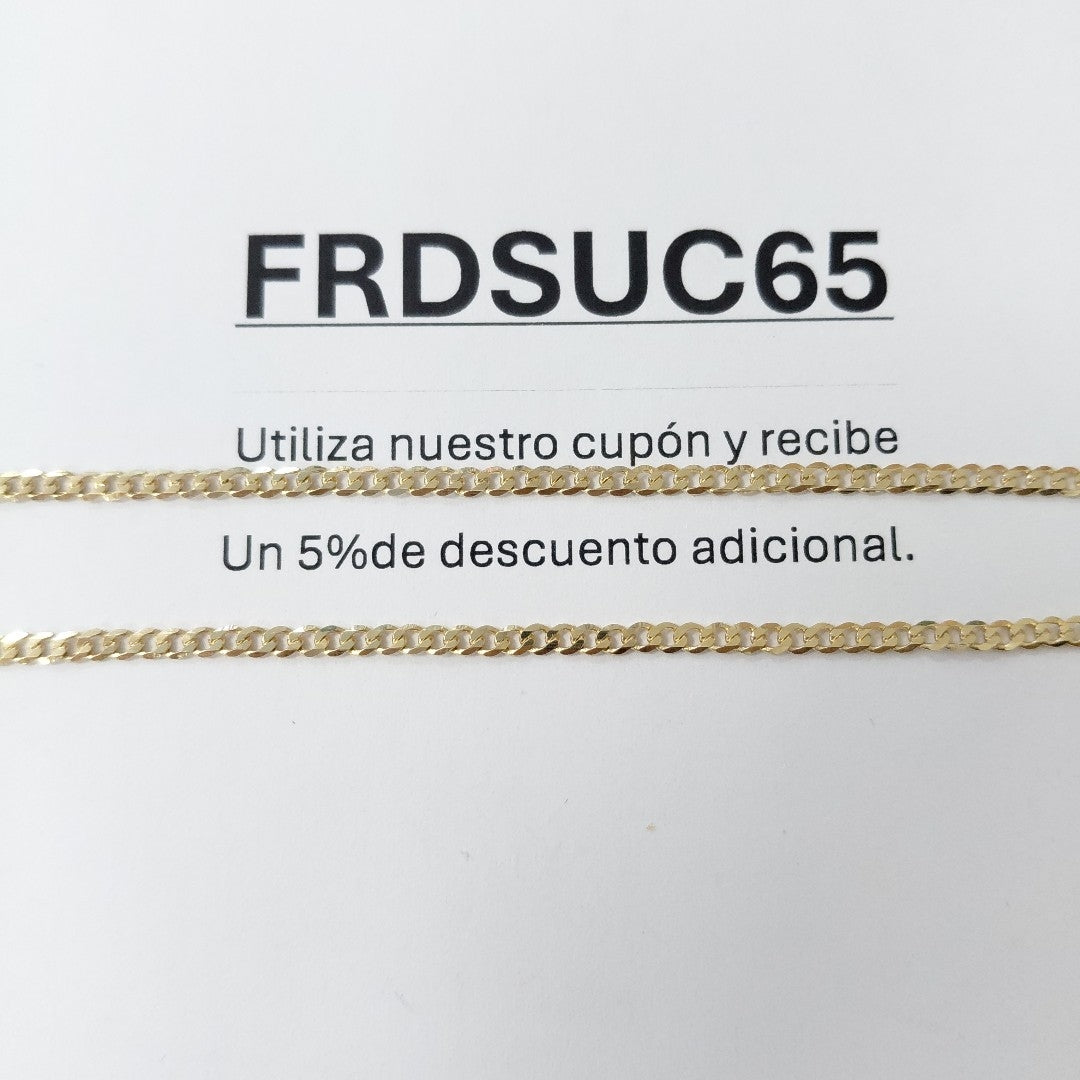 CADENA BARBADA 14K 55 CM 5.4 GR (NUEVO)