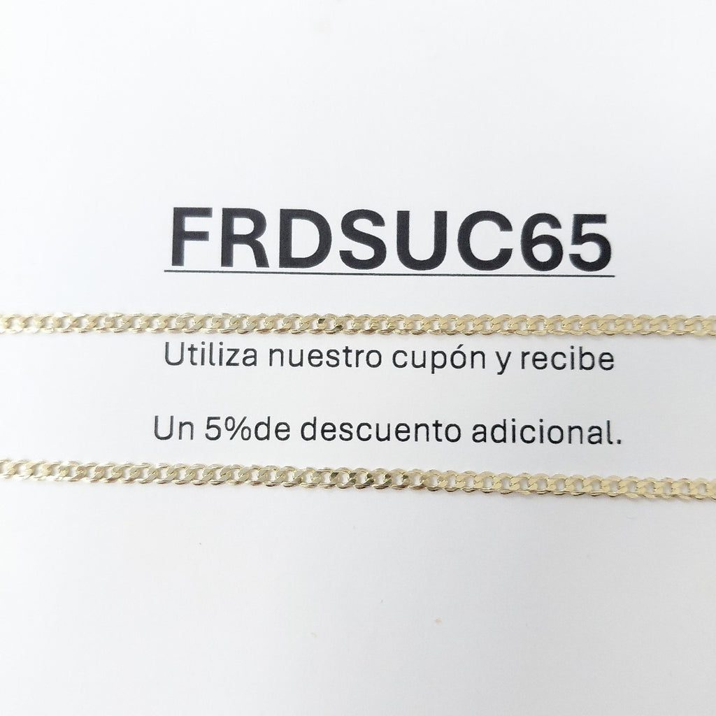 CADENA BARBADA 14K 55 CM 5 GR (NUEVO)