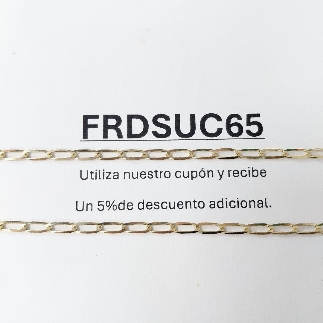CADENA ESLABON 14K 55 CM 6.6 GR (NUEVO)
