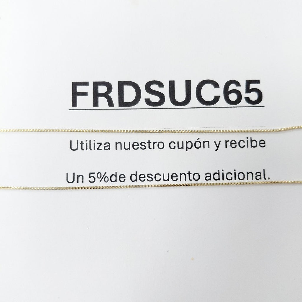 CADENA VENECIANO 14K 55 CM 1.7 GR (NUEVO)