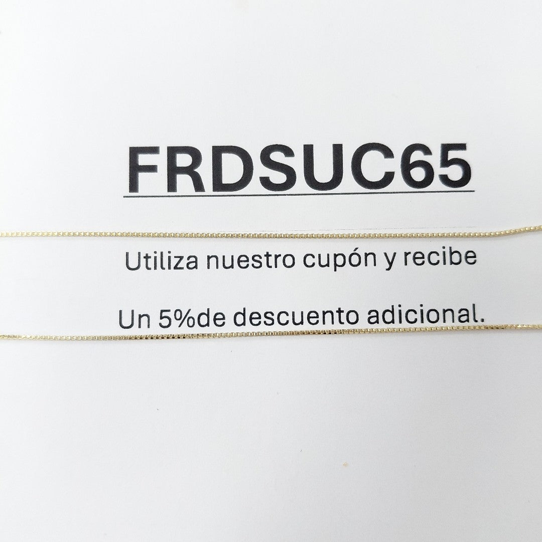 CADENA VENECIANO 14K 55 CM 1.7 GR (NUEVO)