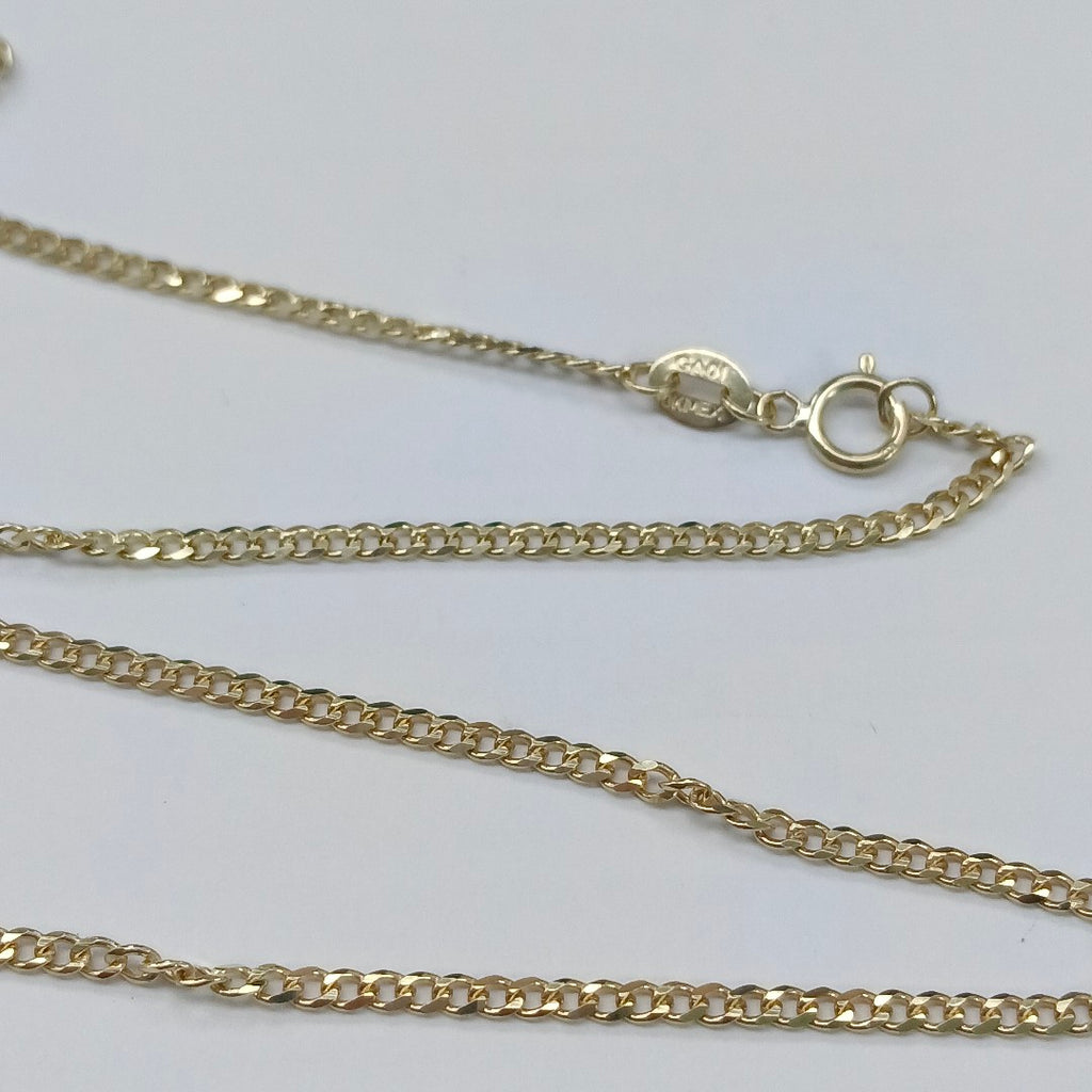 CADENAS TEJIDO BARBADA ORO 10K 50 CM 3.4 GR (NUEVO)