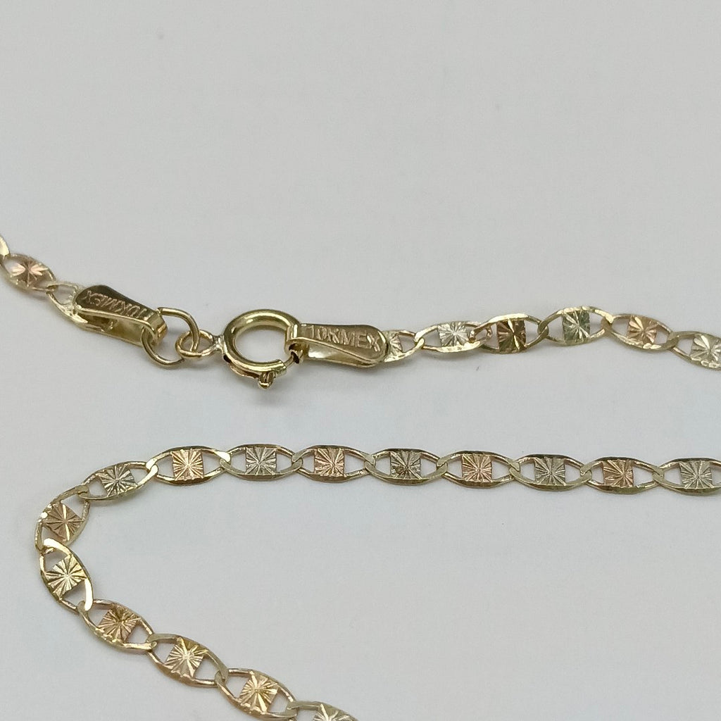 CADENAS TEJIDO GUCHI ORO 10K 55 CM 2.9 GR (NUEVO)