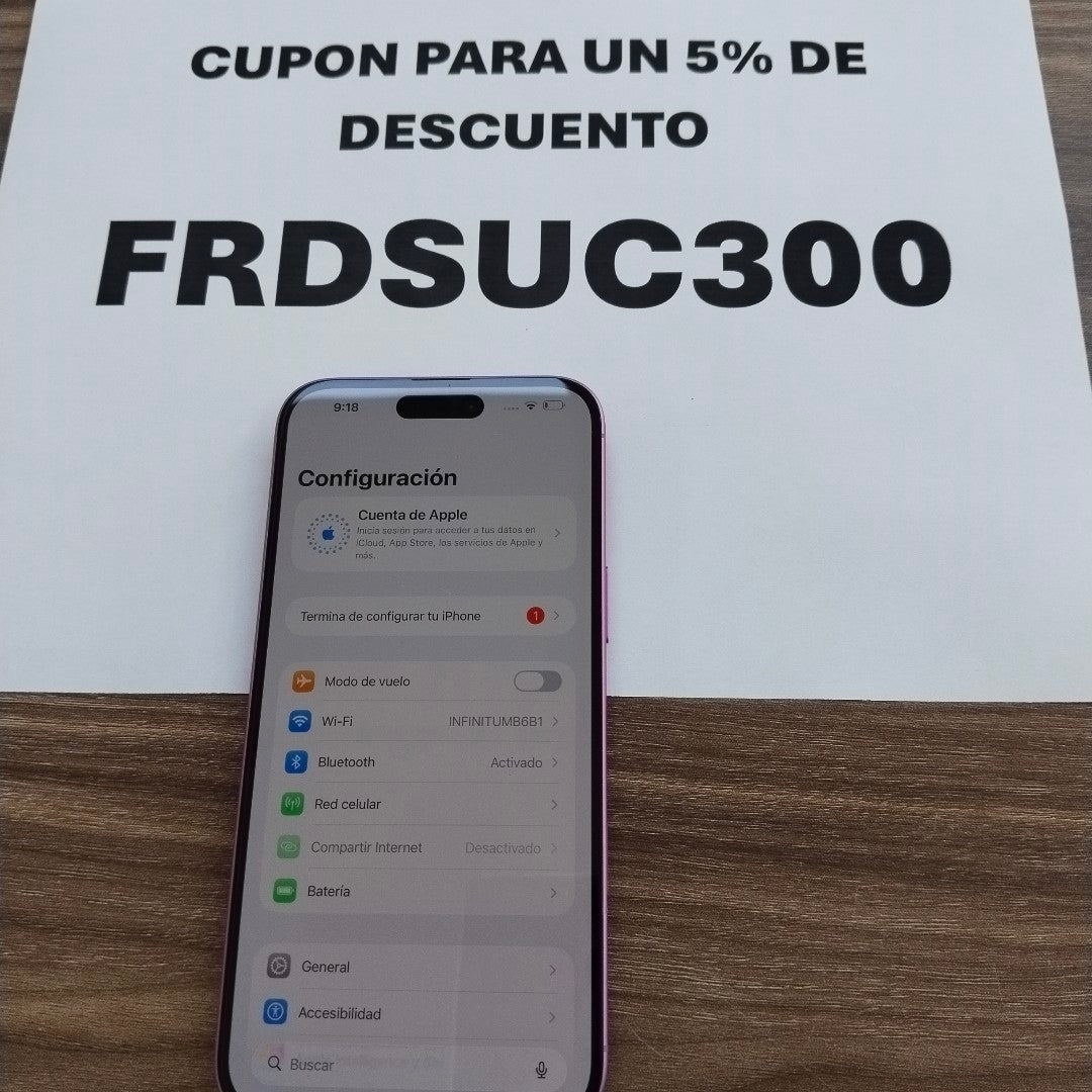 CELULAR APPLE IPHONE 16 PLUS A3289 (2024) 128 GB 8 GB RAM (SEMINUEVO)