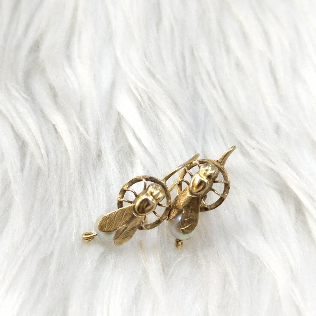 ARETES PAR ORO 8 K 1.2 GRMS (SEMINUEVO)