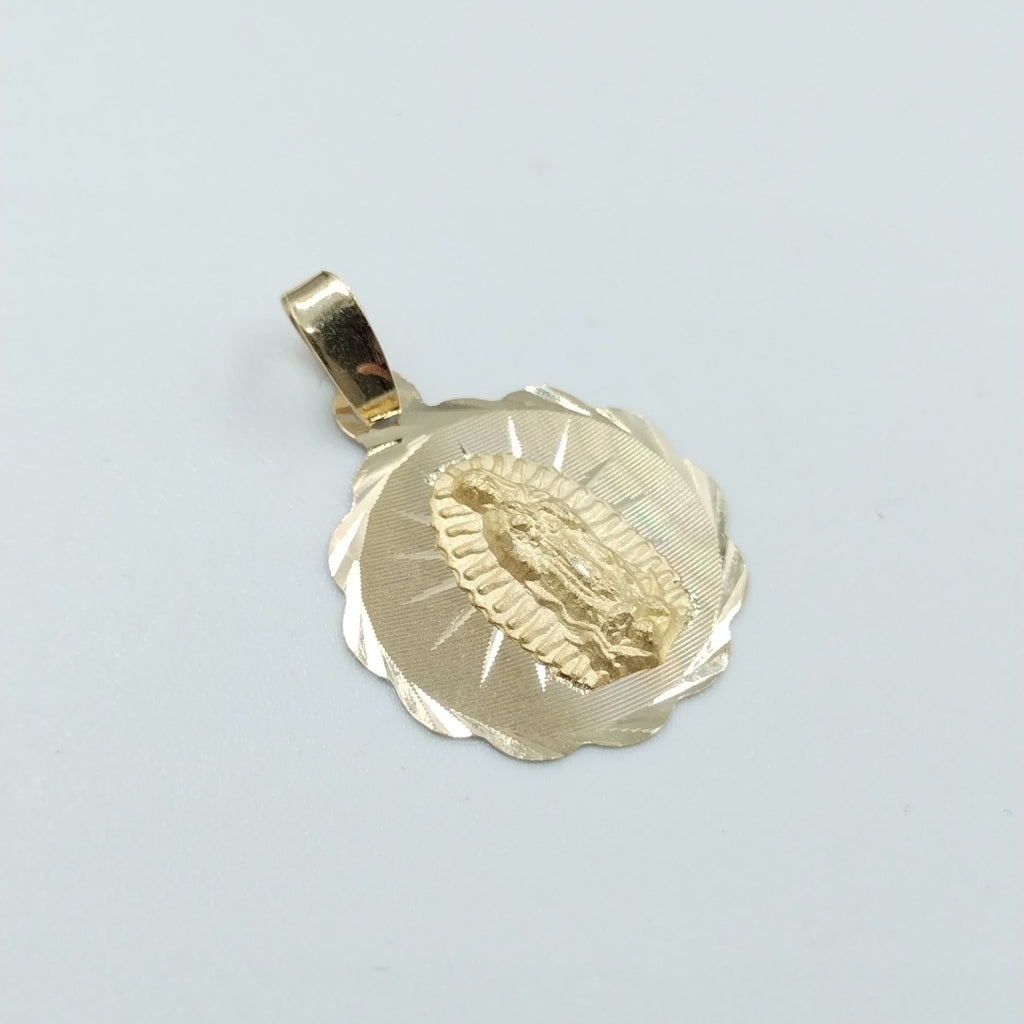 DIJE MEDALLA RELIGIOSA 14K 0.8 GR (NUEVO)