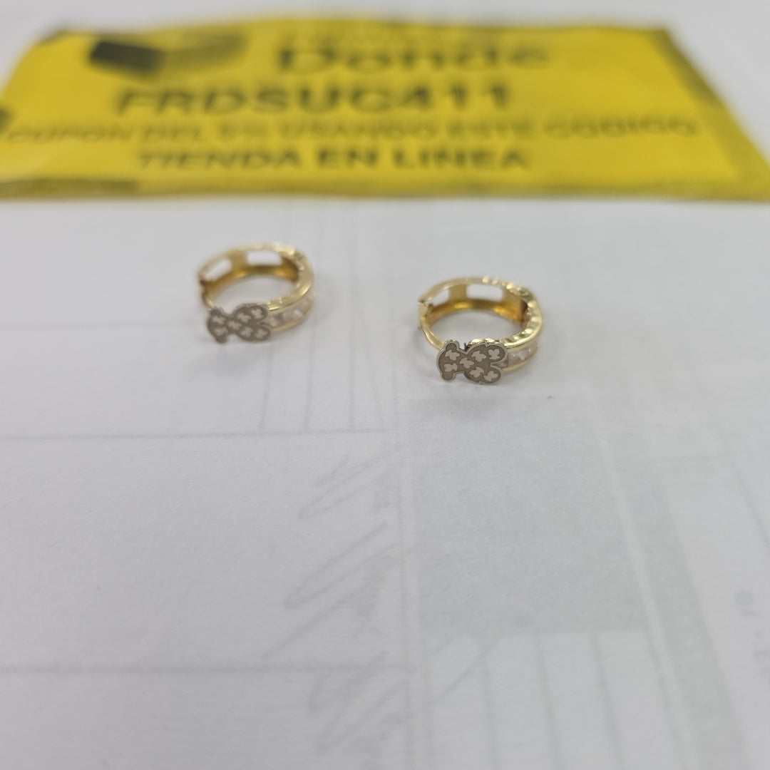 ARRACADAS PAR ORO 14 K 1,60 GRMS (SEMINUEVO)