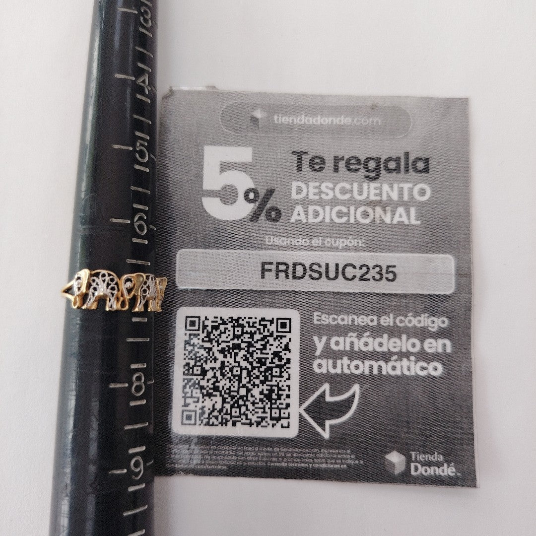 ANILLITO ORO COMBINADO 14 K 1,90 GRMS (SEMINUEVO)