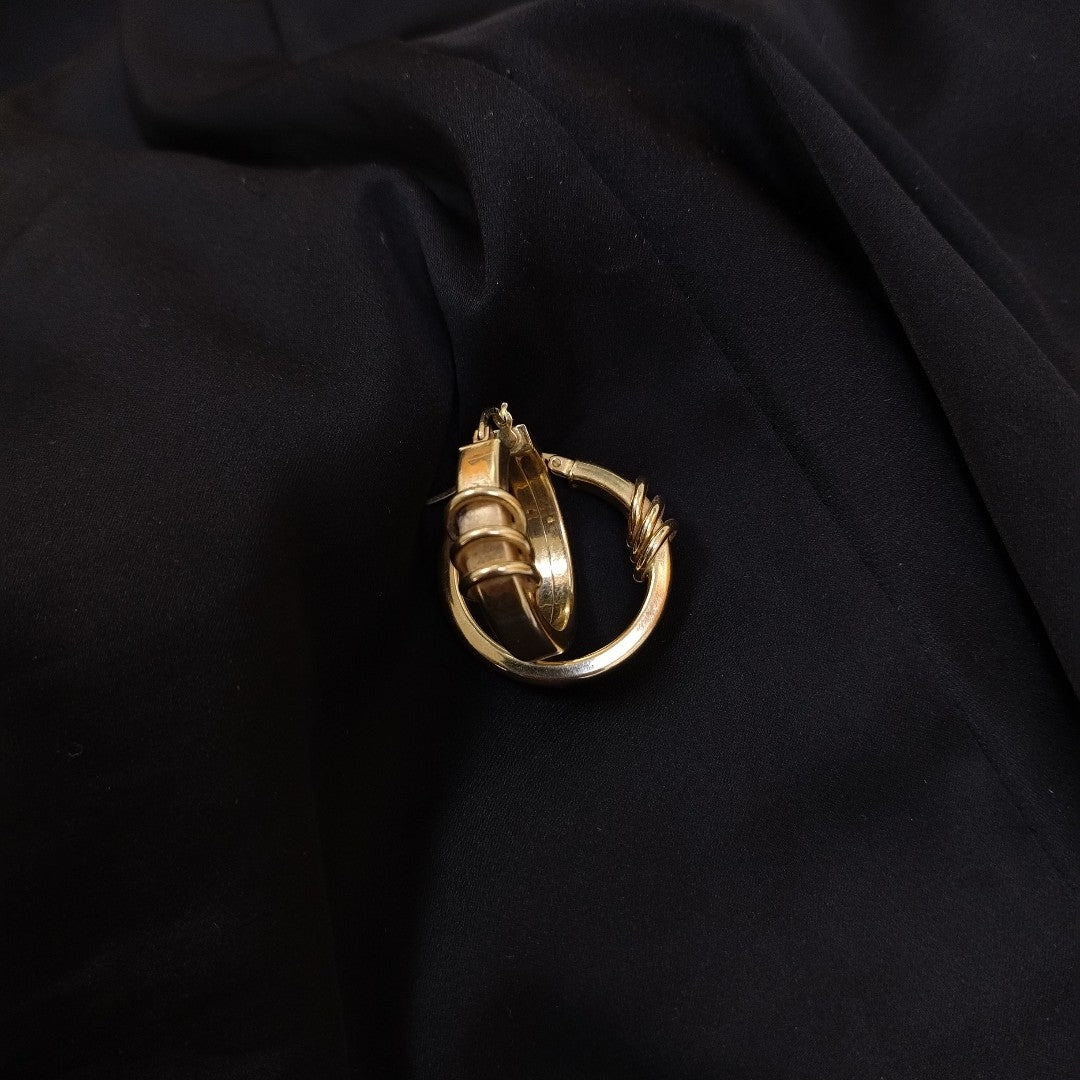 ARRACADAS PAR ORO 14 K 6.7 GRMS (SEMINUEVO)