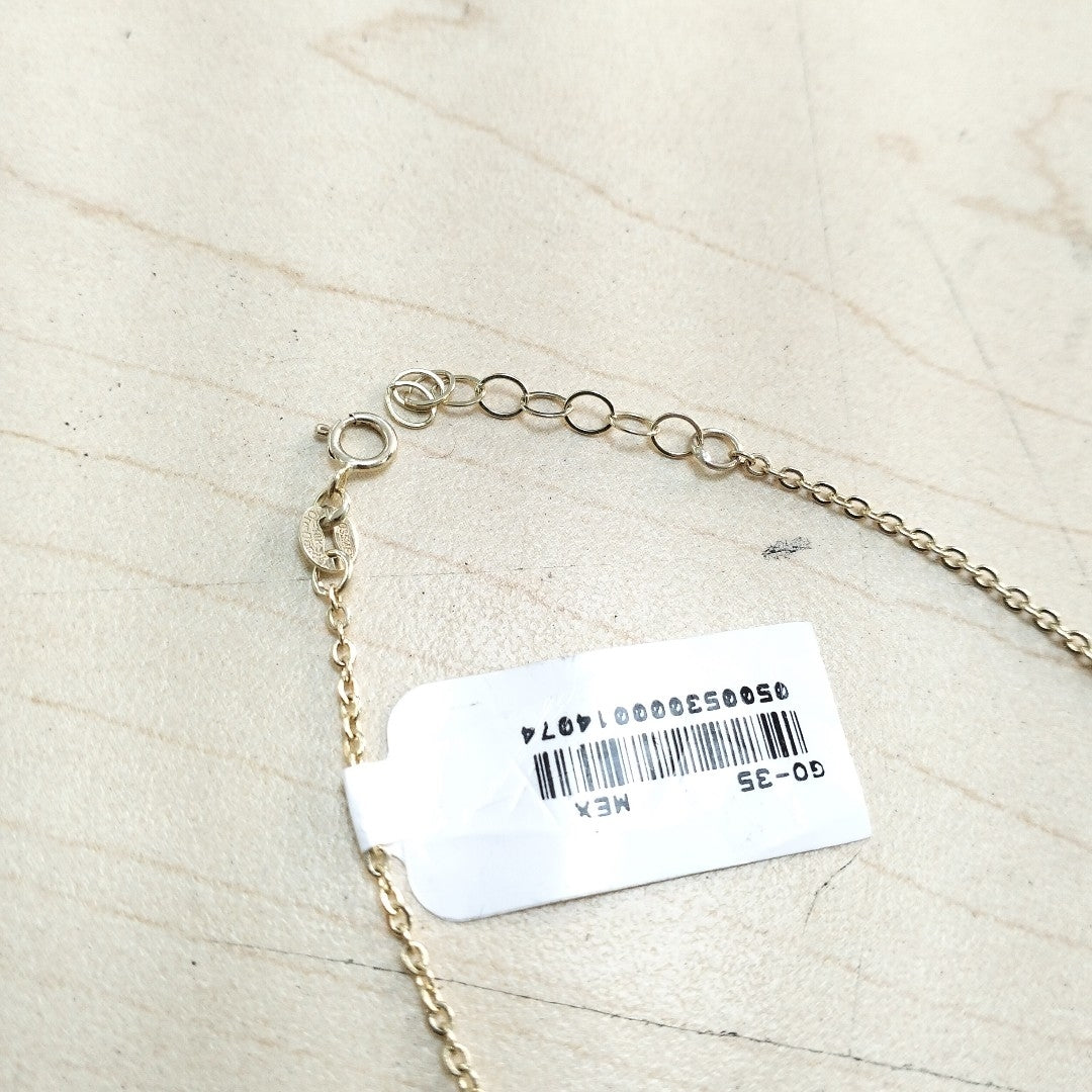 PULSERA ESPECIAL CON DIJES DELFINES 10K 18 CM 2 GR (NUEVO)