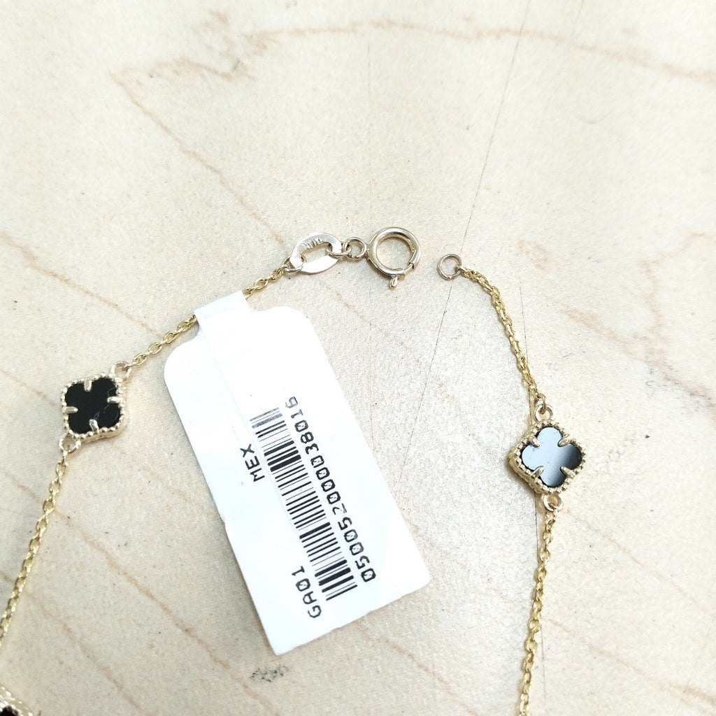 PULSERA ESPECIAL PIEDRAS COLOR 10K 18 CM 2.4 GR (NUEVO)