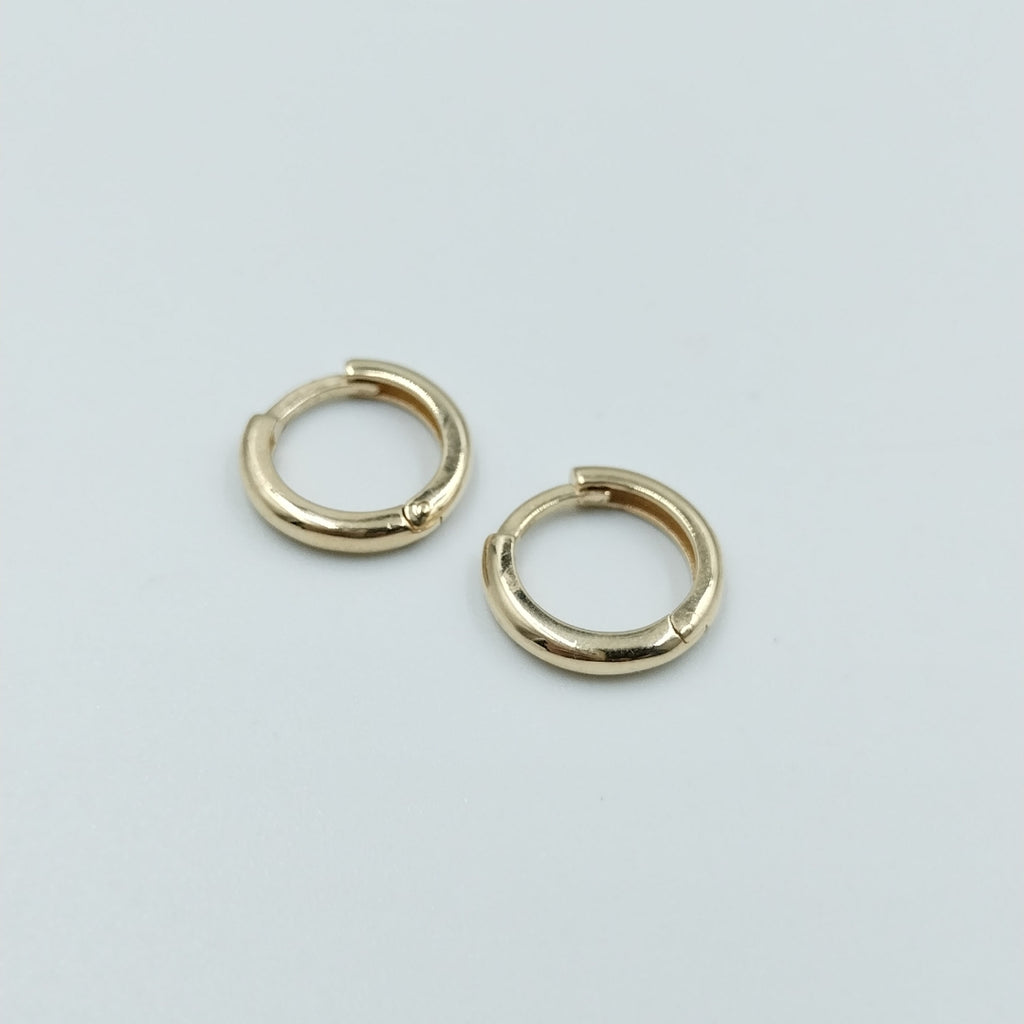 ARETES ARRACADAS LISAS 10K 1.2 GR (NUEVO)