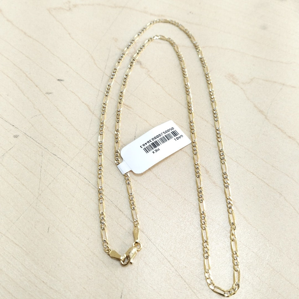 CADENA 3X1 DIAMANTADA 14K 55 CM 4.7 GR (NUEVO)