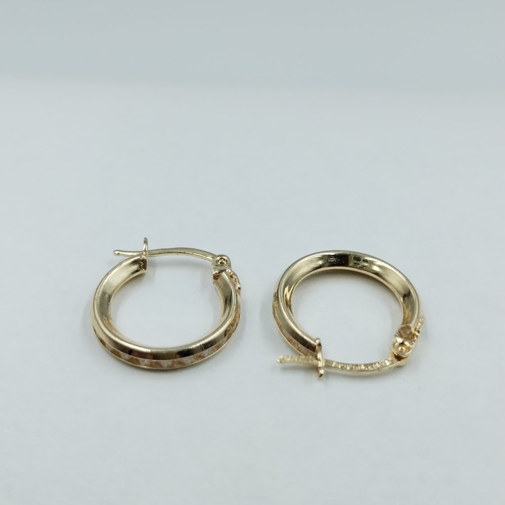 ARETES ARRACADAS CON CIRCONIAS 10K 1.4 GR (NUEVO)