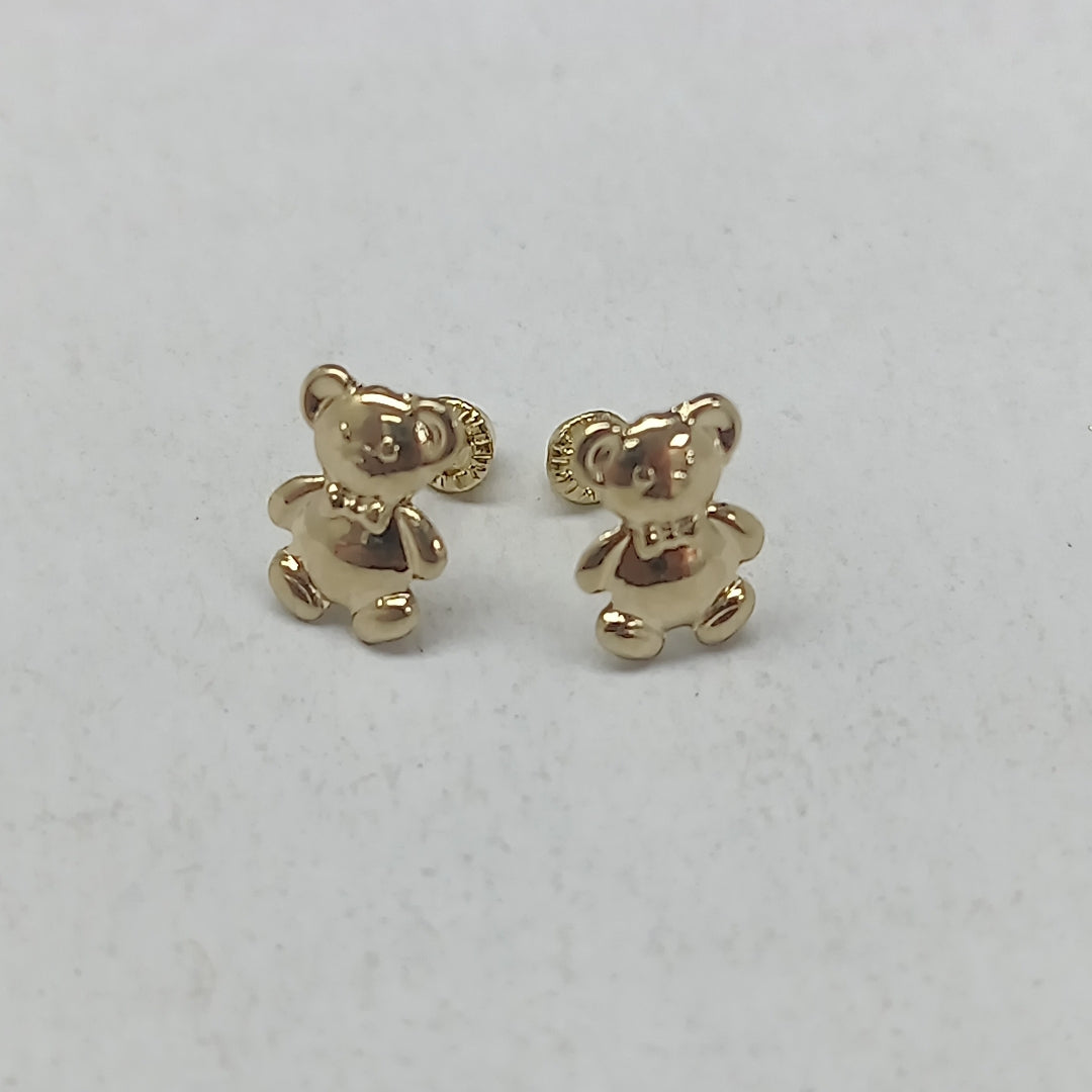 BROQUELES BROQUEL FIG OSO 14K 0.2592 GR (NUEVO)