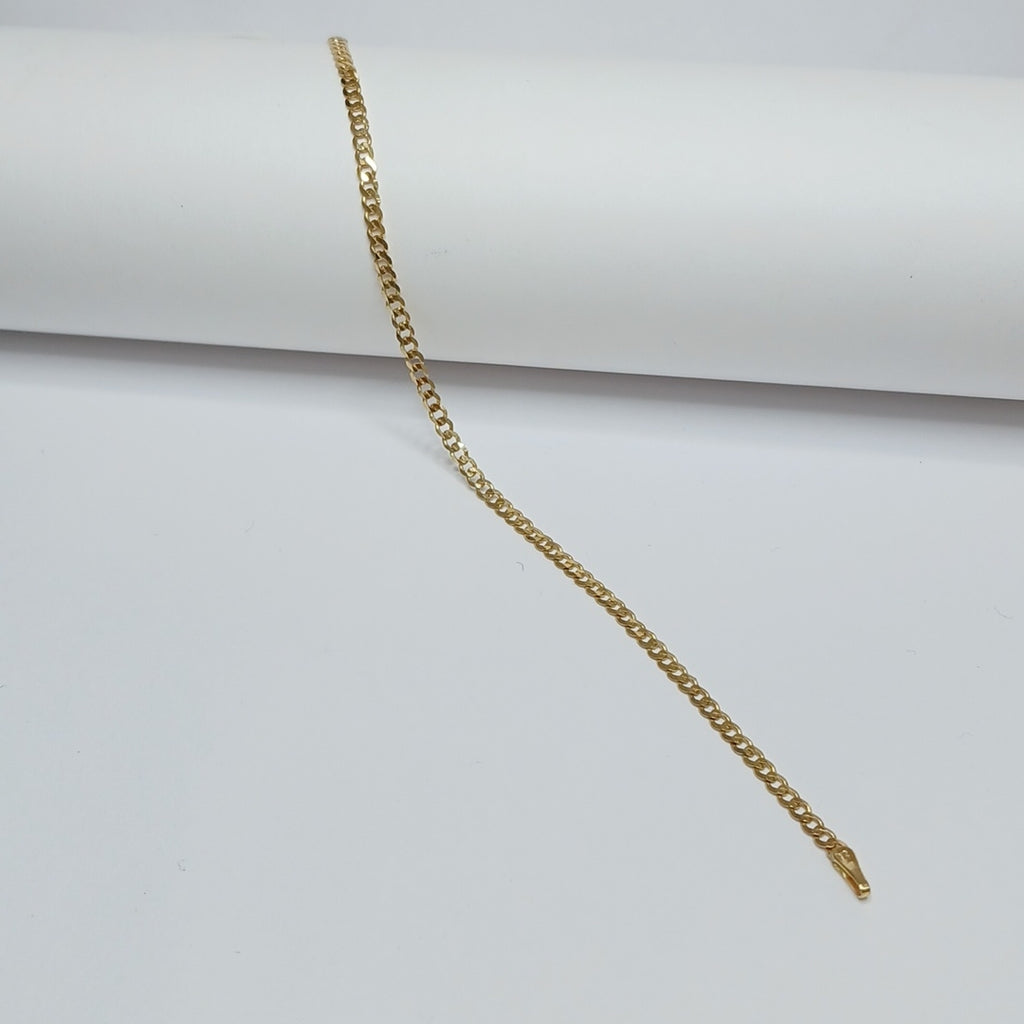 PULSERA TEJIDO BARBADA 14K 18 CM 2 GR (NUEVO)