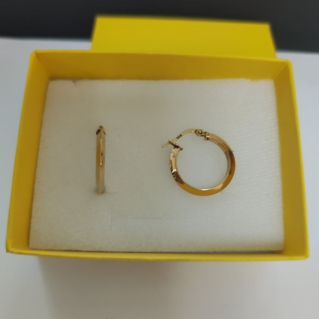 ARRACADAS PAR ORO 14 K 1.2 GRMS (SEMINUEVO)