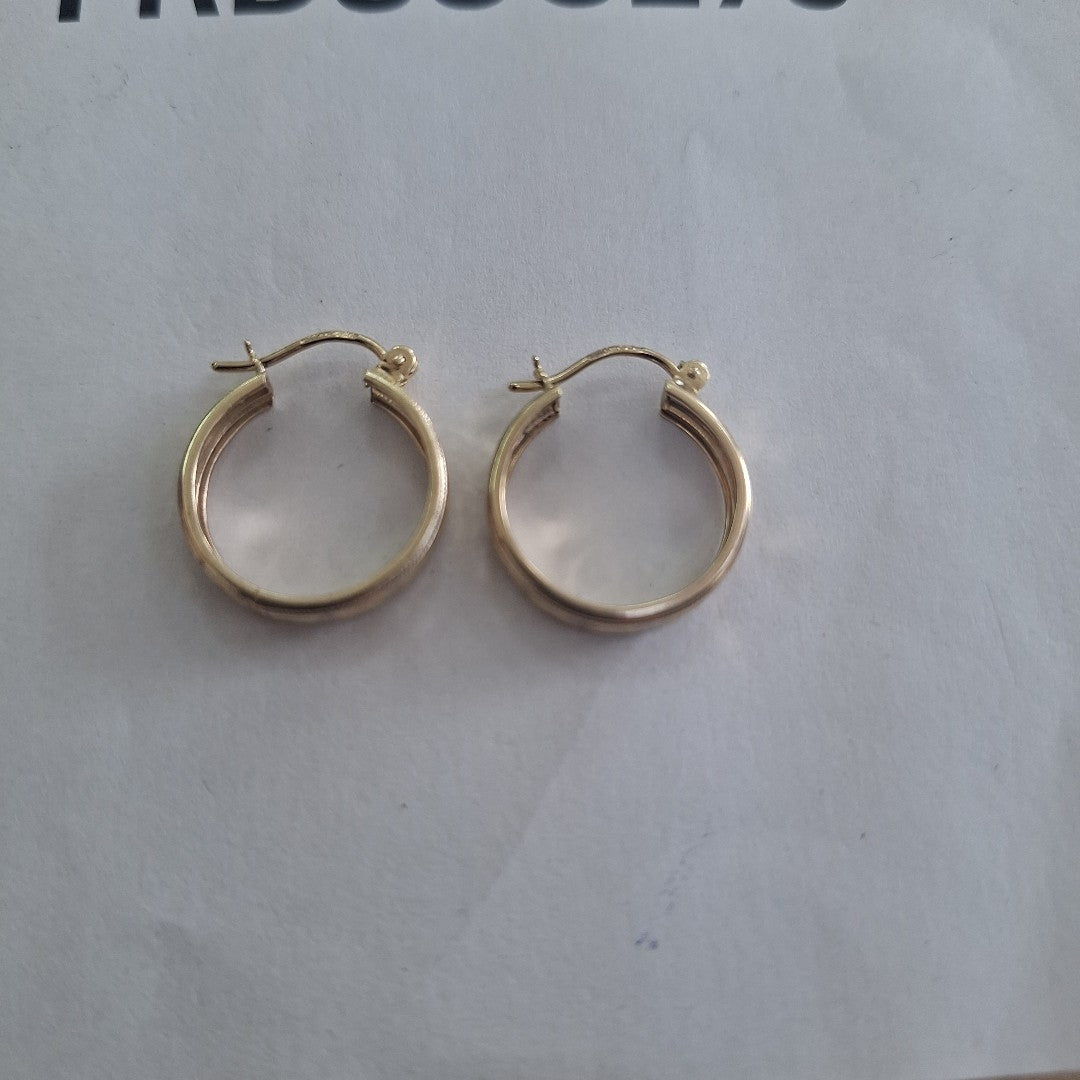 ARETES ARRACADAS LABRADAS 10K 2.2 GR (NUEVO)