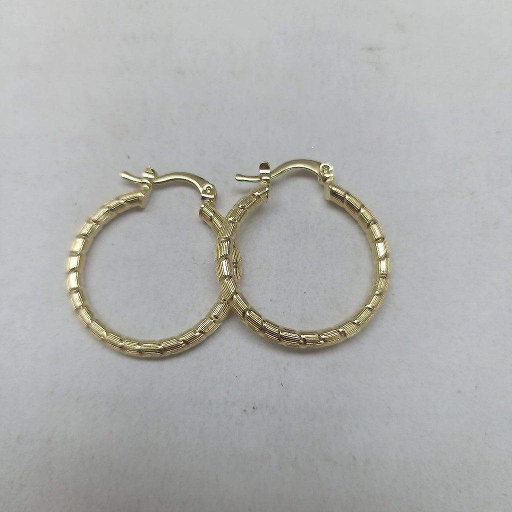 ARETES ARRACADAS LABRADAS 14K 3.2 GR (NUEVO)