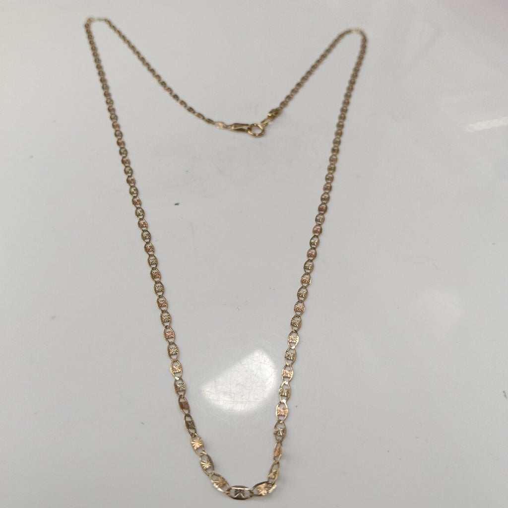CADENA ORO, ORO COMBINADO 10 K 2.7 GRMS (SEMINUEVO)