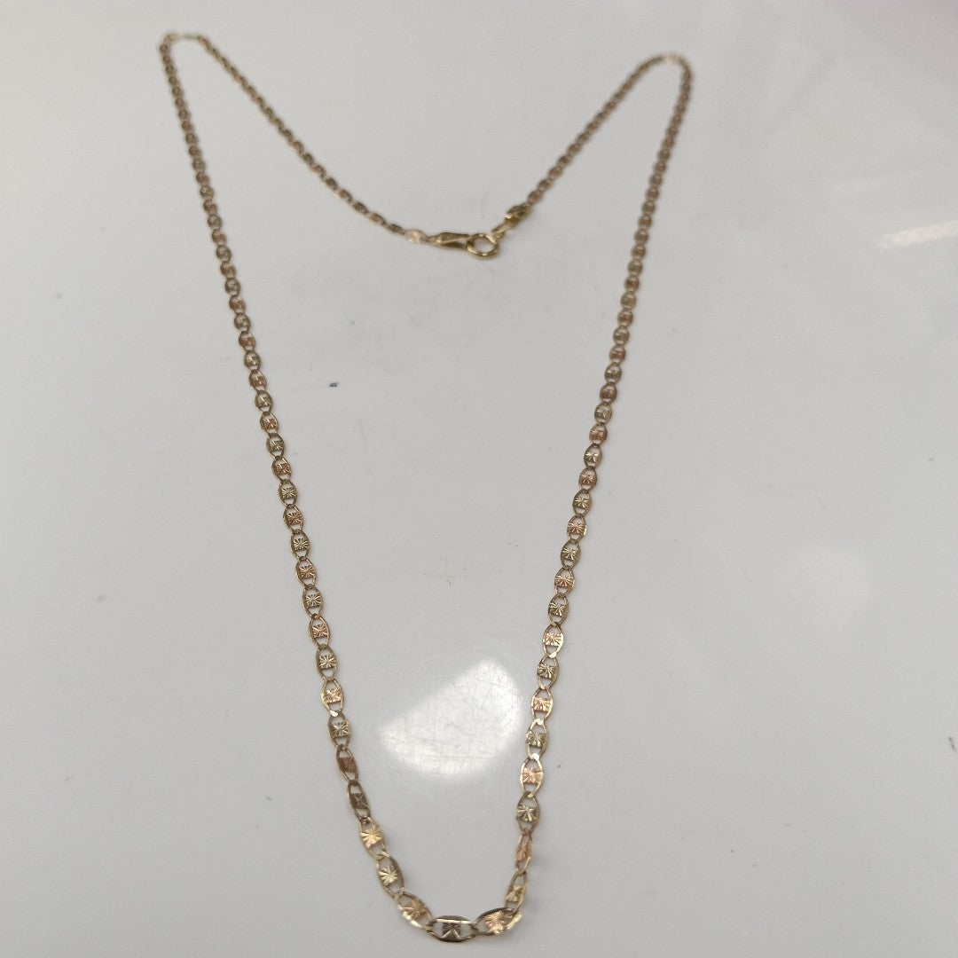 CADENA ORO, ORO COMBINADO 10 K 2.7 GRMS (SEMINUEVO)