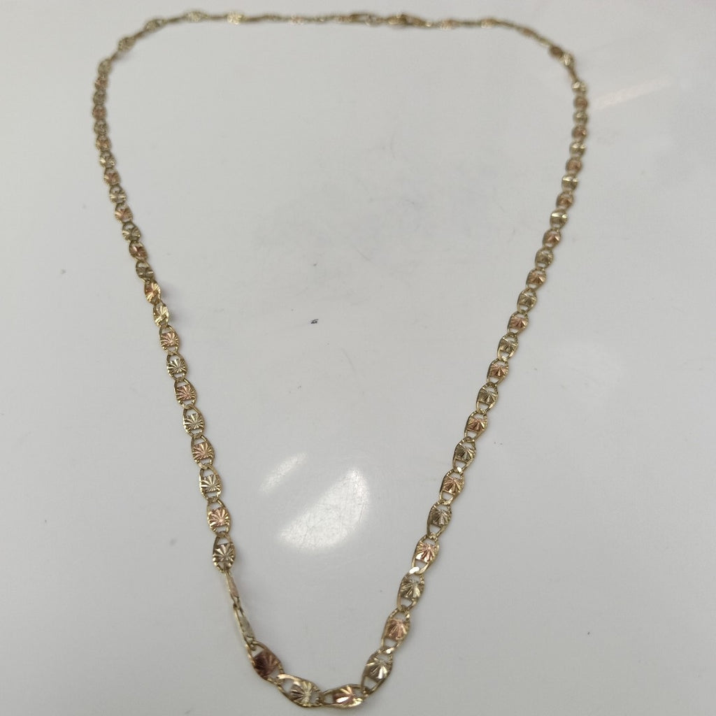CADENA ORO, ORO COMBINADO 10 K 3.2 GRMS (SEMINUEVO)