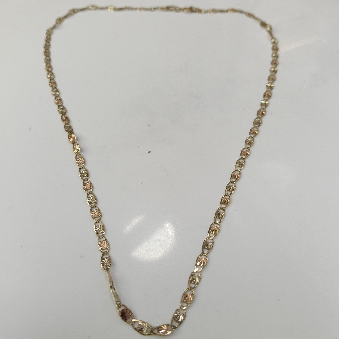 CADENA ORO, ORO COMBINADO 10 K 3.2 GRMS (SEMINUEVO)