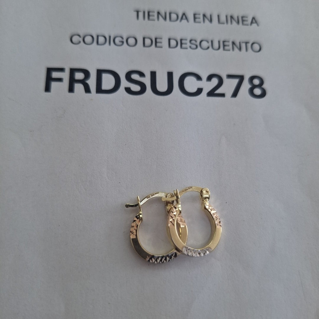 ARRACADAS ORO 10K 1.5 (NUEVO)