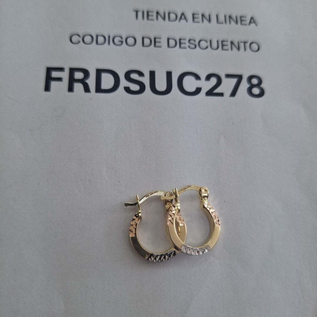 ARRACADAS ORO 10K 1.5 (NUEVO)