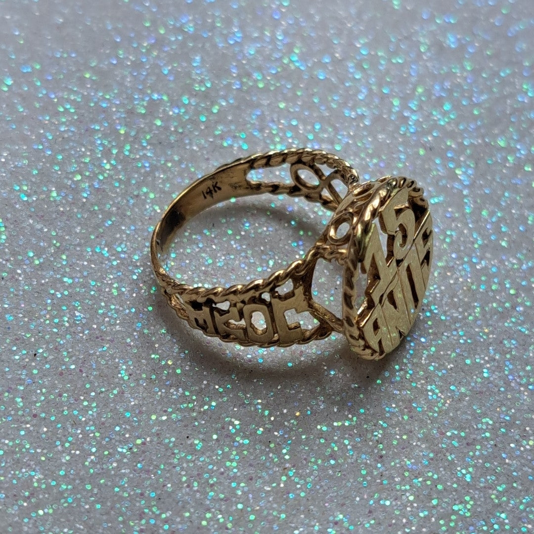 ANILLITO ORO 14 K 3.7 GRMS (SEMINUEVO)